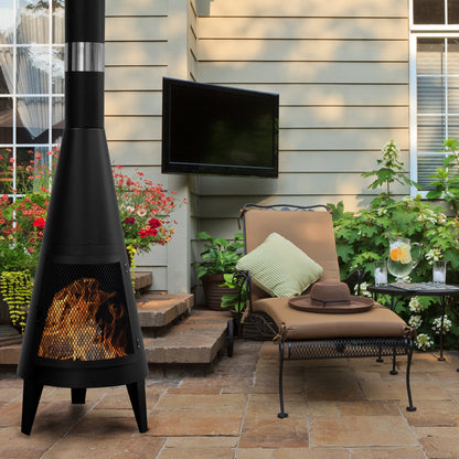 Modern Mesh Chiminea Fireplace - XENTAR
