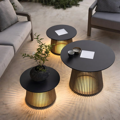 Outdoor Table With Solar Lights - XENTAR